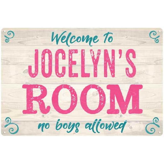 JOCELYN'S Room Kids Bedroom Sign Gift 8x12 Metal Sign 108120089163