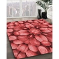 thumbnail image 3 of Ahgly Company Machine Washable Indoor Round Transitional Red Area Rugs, 8' Round, 3 of 7