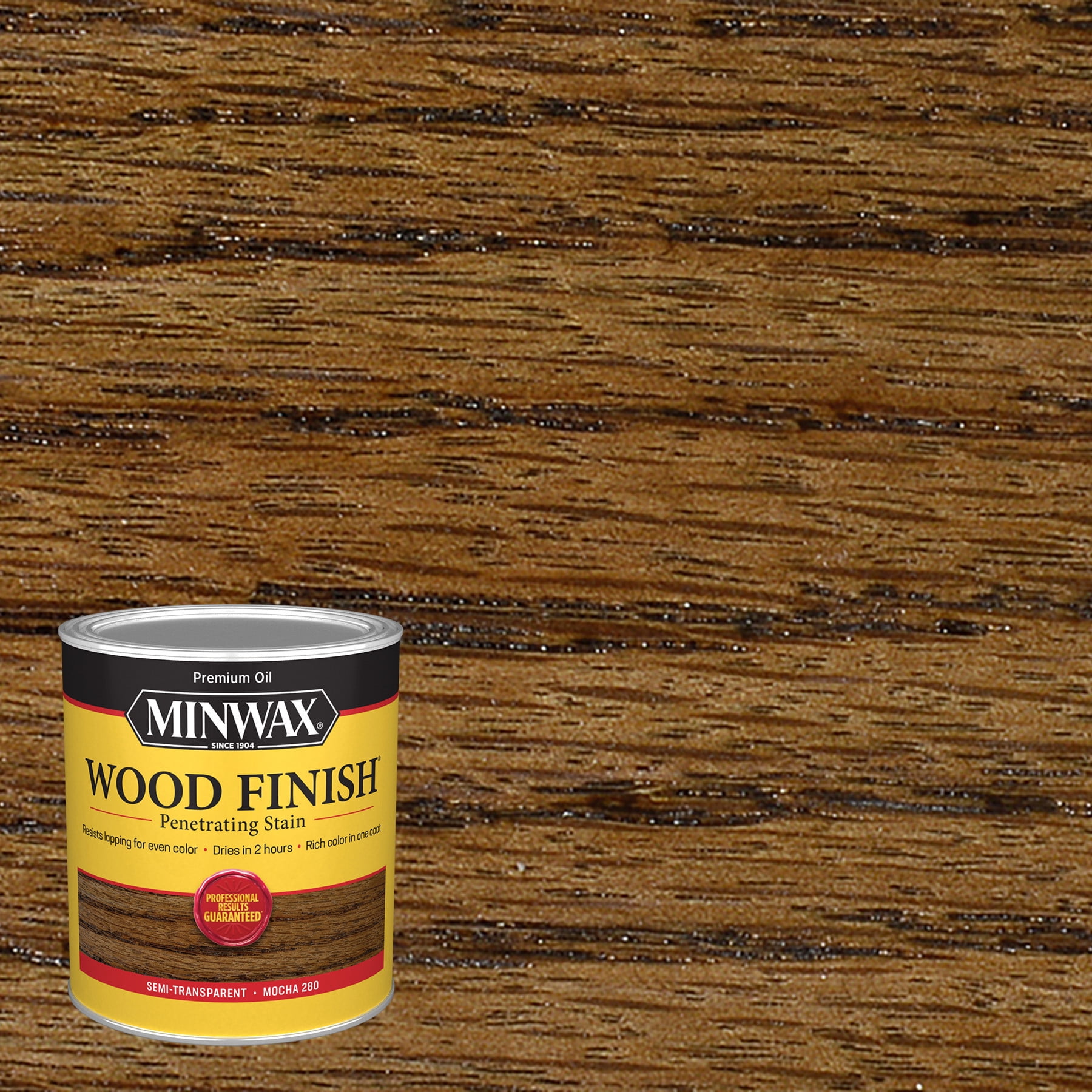 Minwax Wood Finish Penetrating Stain, Semi-Transparent, Mocha, Oil ...