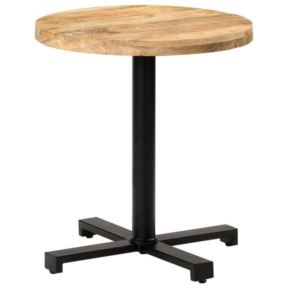 vidaXL Bistro Table Round 27.6"x29.5" Rough Mango Wood