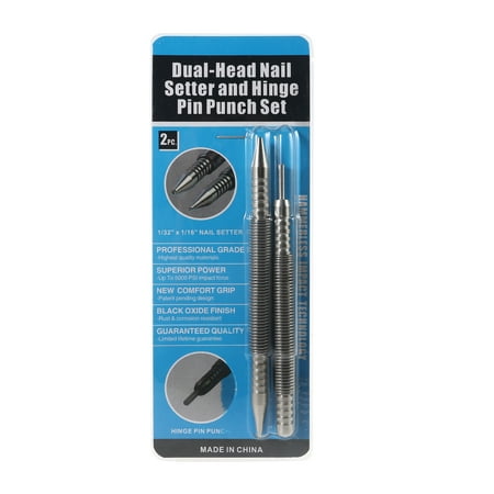 

OOKWE 2 Pieces Hammerless Door Hinge Pin Punch&Hammerless Hammer Punch Portable