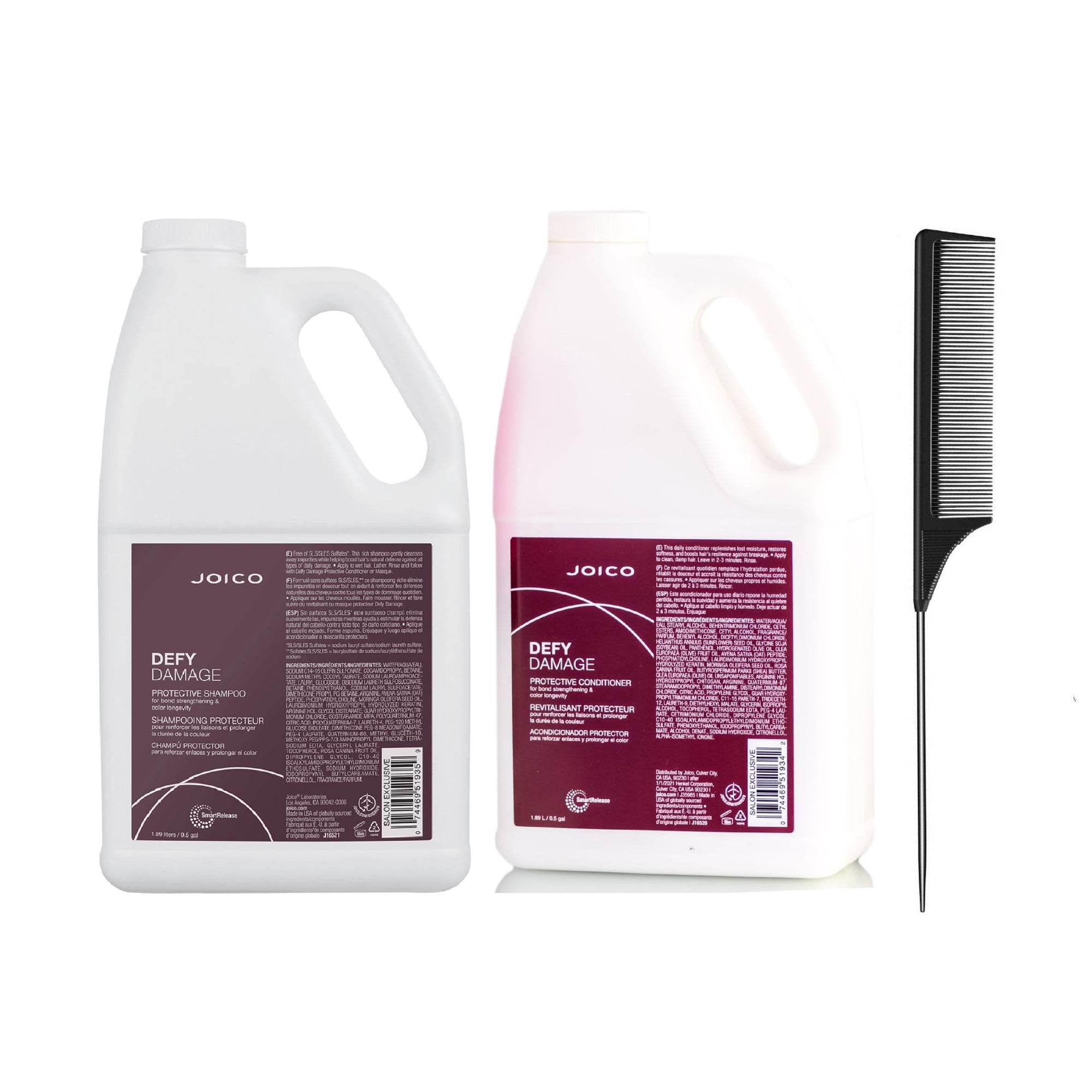 HALF GALLON, Joico DEFY DAMAGE Protective Shampoo & Conditioner 64