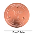 thumbnail image 3 of Copper Bird Bath Disk Water Purifier – Triangular Support Copper Disk for Cleaner Bird Bath Water, Outdoor Birdbaths, All-Season Low Maintenance, 3 of 8