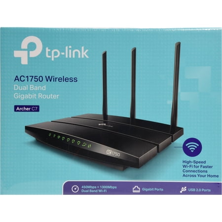 TP-Link AC1750 Dual Band Wireless Gigabit WiFi 5 Router- (Archer C7 ...