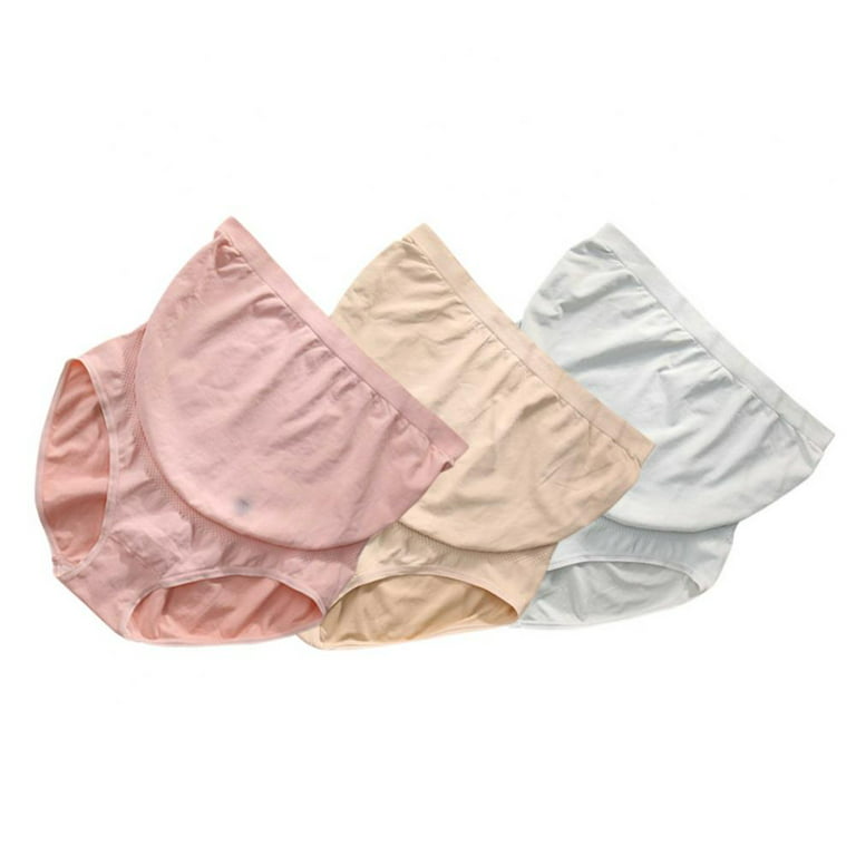 Linen Purity Maternity Underwear Postpartum Plus Size - Mama Cotton Women's  Over The Bump Maternity Panties High Waist Full Coverage Pregnancy Underwear(3-Packs)  