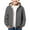 Dark Gray, variant on Kids Fleece Lined Hoodies Winter Padded Fuzzy Warm Hooded Jackets Youth Boys Zip up Windproof Long Sleeve Outwear