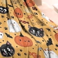 thumbnail image 3 of Cute Halloween Icons Pattern Blanket,Comfortable Soft Flannel Throw Blanket,All Season,Warm Lightweight Blankets for Sofa Bed Couch Living Room Chair,30"x40", 3 of 4