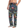 thumbnail image 5 of GZHJMY Colored Forest Mushrooms Men's Pajama Pants, Loose Lightweight PJs Lounge Sleep Bottoms with Pockets Drawstring, Pajama Bottoms for Home and Rest, Large, 5 of 7