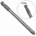 thumbnail image 2 of Home Screwdriver Bit 1/4Inch 100Mm Long 6Pcs/Set Cross Head Nutdrivers, 2 of 6