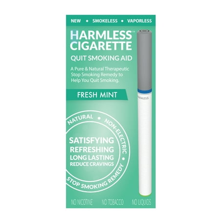 Harmless Cigarette,Fresh Mint,Nicorette Alternative & Quit Smoking Aid,2pk
