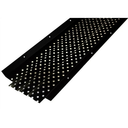 Armour Shield Gutter Screen 5 in x 3 ft  10CT Box  Simple Stick adhesive - BLACK
