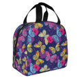 thumbnail image 2 of Sikiie Paint Butterflies Lunch Bag for Women & Men Adult Insulated Lunch Box, Food Lunch Containers Lunch Tote Bags for Work, Travel, Outdoor, 2 of 8