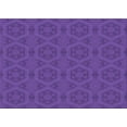 thumbnail image 1 of Ahgly Company Indoor Rectangle Patterned Purple Amethyst Purple Area Rugs, 5' x 7', 1 of 6
