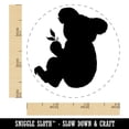 thumbnail image 2 of Koala with Leaves Solid Self-Inking Rubber Stamp Ink Stamper - Orange Ink - Small 3/4 Inch, 2 of 7