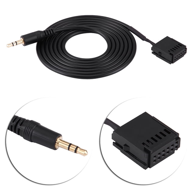 Car Audio Connection Cable Audio Auxiliary Cable Automotive Car Audio Device Cable Adapter With CD Removal Tool Keys For 6000CD Fiesta
