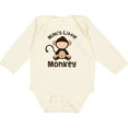thumbnail image 3 of Inktastic Mimi Little Monkey Grandchild Boys or Girls Long Sleeve Baby Bodysuit, 3 of 5