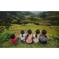 thumbnail image 2 of Thampitakkull, Jakkree 24x17 White Modern Wood Framed Museum Art Print Titled - Children Of Vietnam Sitting In The Backyard The Mountain In Mu Cang Chai,Yenbai,Vietnam., 2 of 4