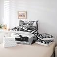 thumbnail image 6 of Homewish Country Farmhouse Lodge 7-Piece Bedding Comforter Set,Jungle Wildlife Wolf Deer King Bedding Sets,Gray White Bed Sheets For Kids,Microfiber Bedroom Decor, 6 of 8