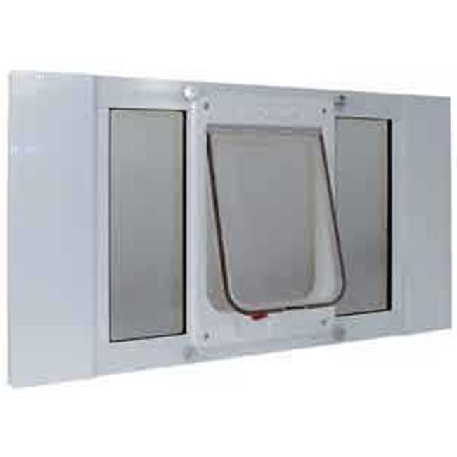 Sash Window Cat Flap Width adjusts from 33 in. to 38 in.