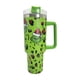 thumbnail image 1 of Gr1nch - Vaso de 40 onzas con asa y pajita, taza aislada de acero inoxidable, taza de viaje, taza de café de doble pared para bebidas frías y calientes, para Mantener Agua, Té, Vino, 1 of 8