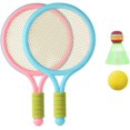 thumbnail image 1 of HAHADAXA Kids Tennis Racket Set Plastic Toddlers Badminton Racquet with Badminton Ball Tennis Ball Racquets, 1 of 7