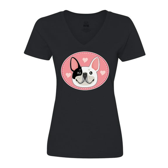Inktastic French Bulldog Dog Women's V-Neck T-Shirt