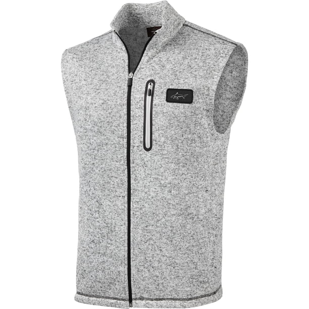 Chaleco de forro polar Greg Norman para hombre gris XX-Large