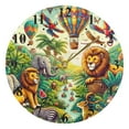 thumbnail image 5 of Jungle Animals Hot Air Balloon Black 10 inch Wall Clocks Non Ticking Easy to Read Battery Decorative for Home Bathroom Kitchen Bedroom Living Room, 5 of 8