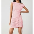 thumbnail image 2 of Women's Sexy One Shoulder Ruched Bodycon Mini Dress Drawstring Ribbed Graduation Gown, 2 of 6