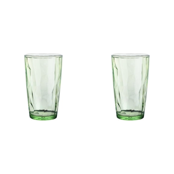 UJMNHYGT Stackable Water Tumblers, Jewel Tone Colors Drinking Cups Value Set Reusable BPA Free Top Rack Dishwasher Safe