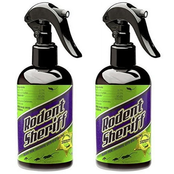 Rodent Sheriff Pest Control - Ultra-Pure Peppermint Spray - Repels Mice, Raccoons, Ants, and More - Made in USA (2)