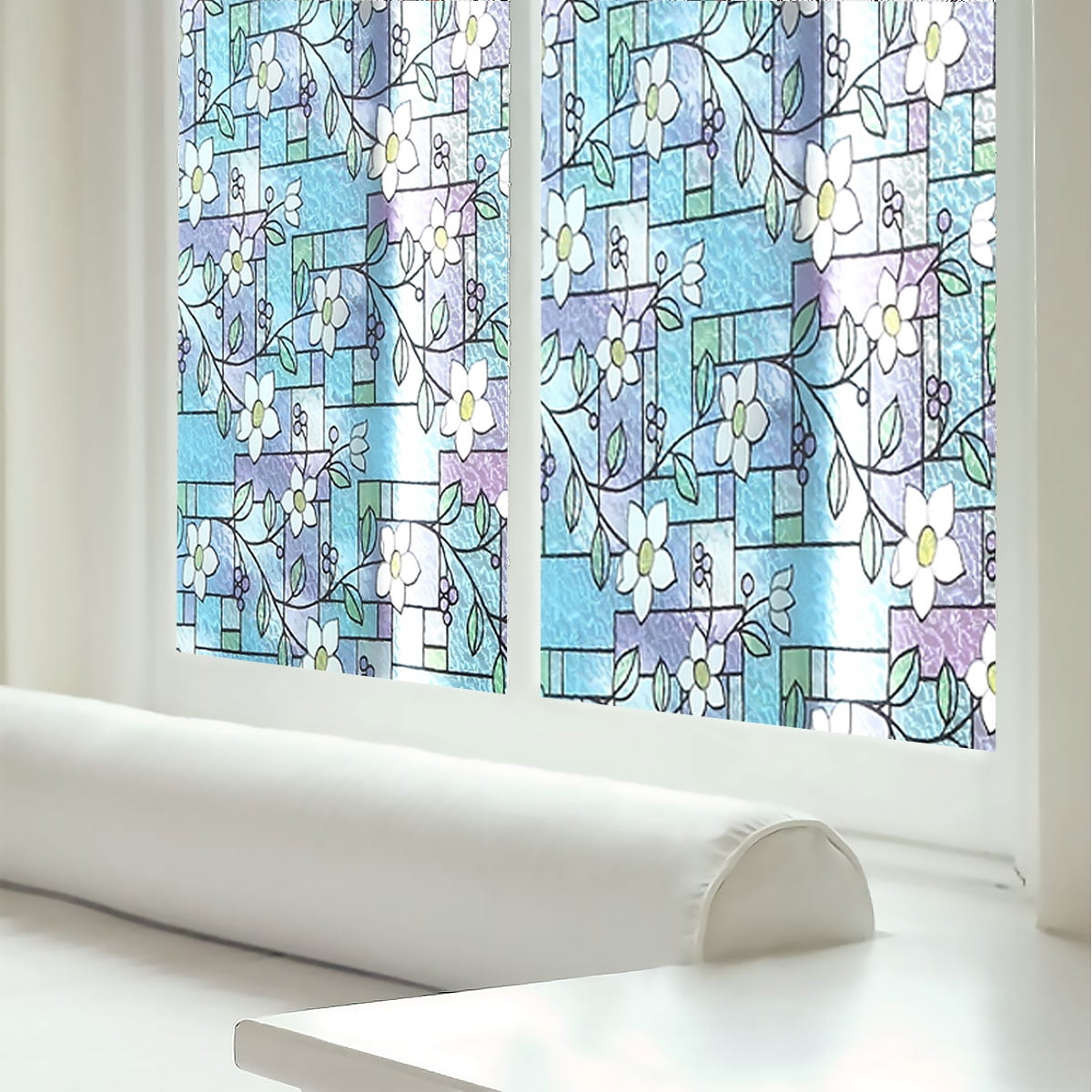 Decorative Privacy Window Films Stickers for Glass Removable Self-Adhesive 