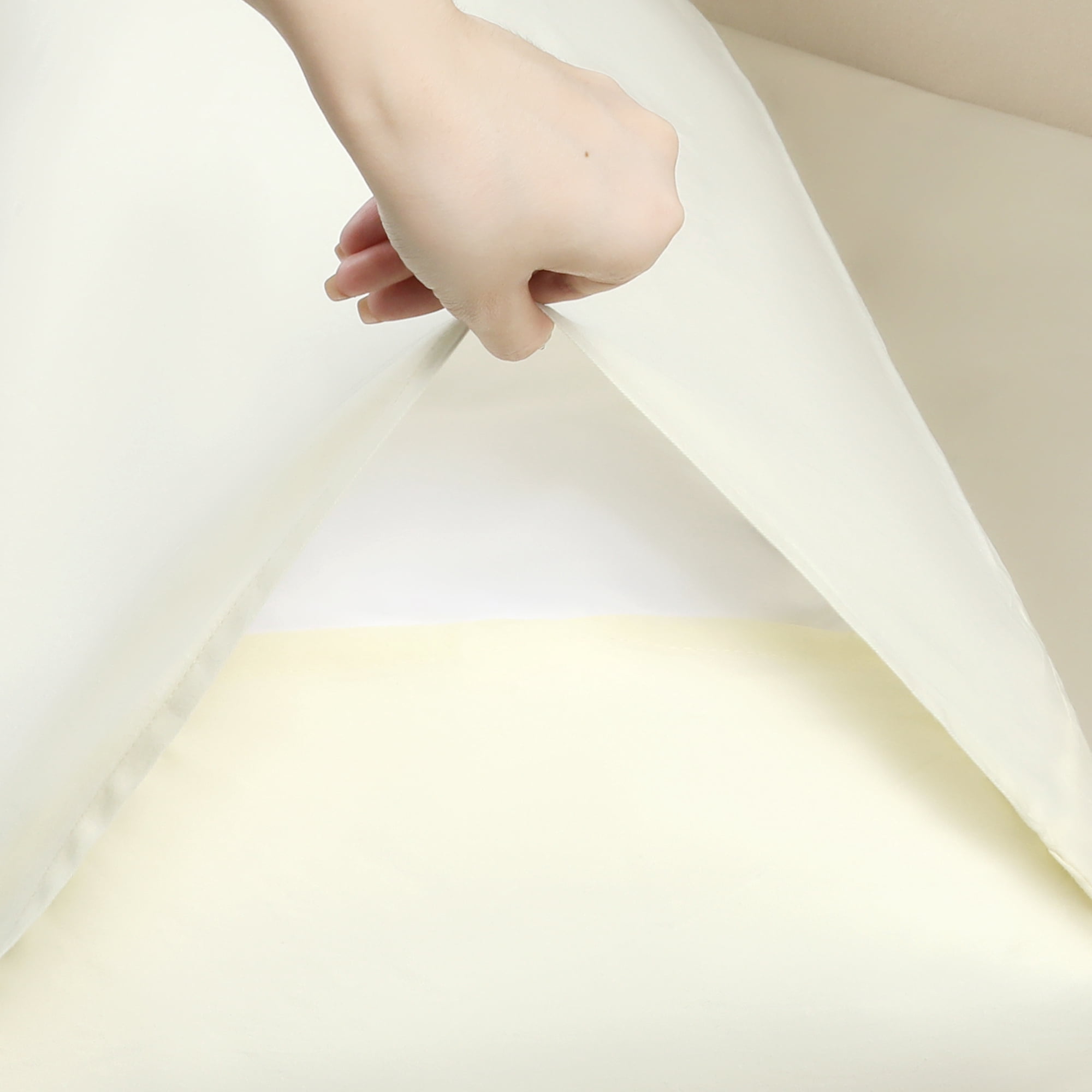 Unique Bargains 1 Pcs Pillow Cases Cooling Pillowcases with Envelope Closure Beige