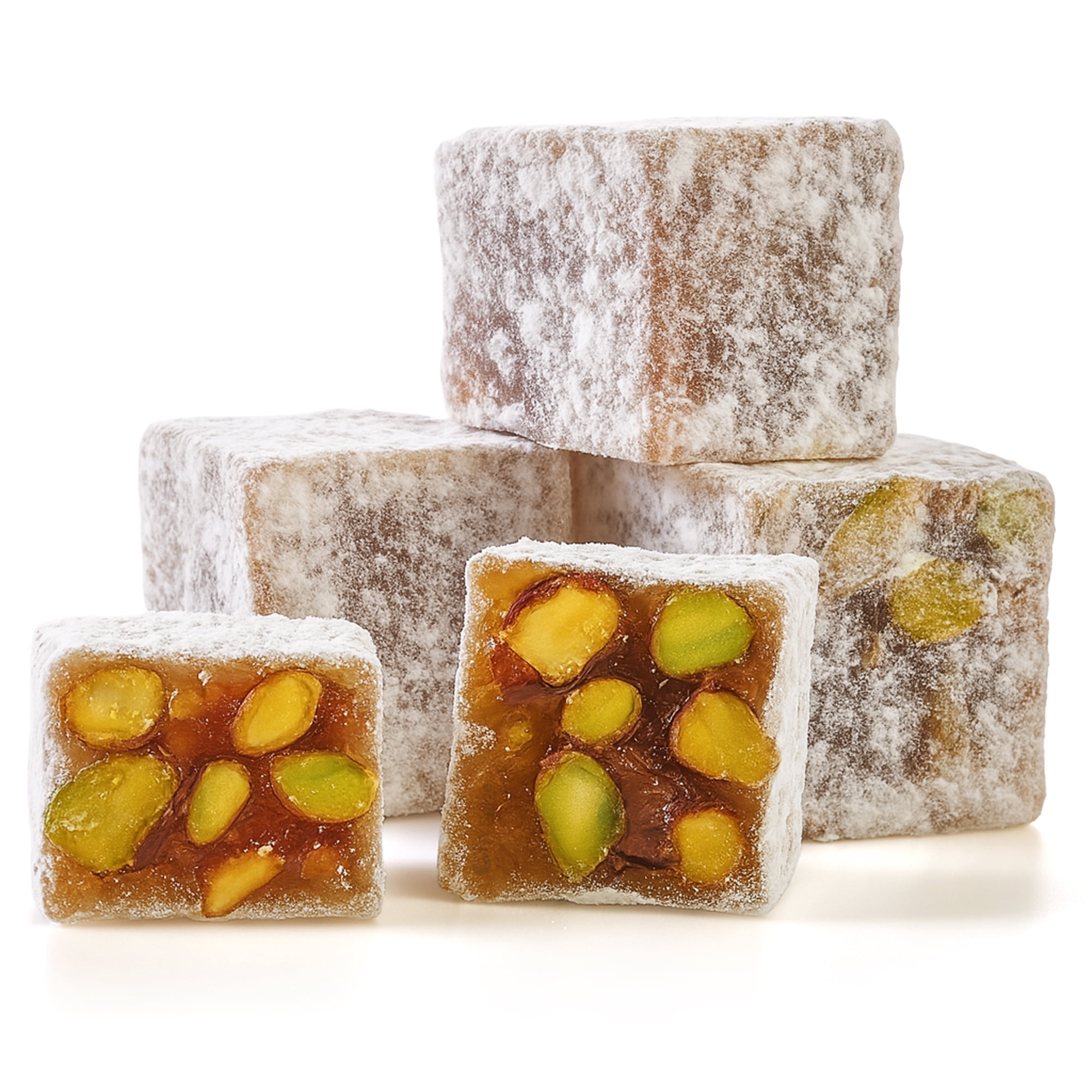 NY SPICE SHOP Turkish Delight Pistachio - 3 Pack - Lokum - Rahat Lokum - Loukoum
