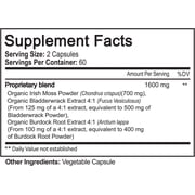 NutriFlair Sea Moss Capsules Gut Health Supplements for Women and Men 120 Pieces