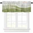 thumbnail image 2 of Abstract Window Valances for Kitchen, Green Gradient Oil Painting Fluid Art Rod Pocket Valances Windows Treatments Curtains for Living Room Bathroom Bedroom Decoration 60" x 18", 2 of 8
