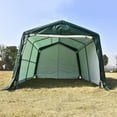 thumbnail image 2 of 10ft x 10ft x 8ft Outdoor Canopy Carport Tent Car Shelter Garage Storage Shed Sun UV Proof Cover, 2 of 8