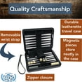 thumbnail image 2 of WE Games Magnetic Backgammon Set with Leatherette Case - Travel Size, 2 of 11