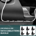 thumbnail image 2 of Plastic Car Cable Management Clips, Self-Adhesive Wire Holder for Navigation, Charger & Data Cables, Universal Auto Interior Organizer Mount, 2 of 8