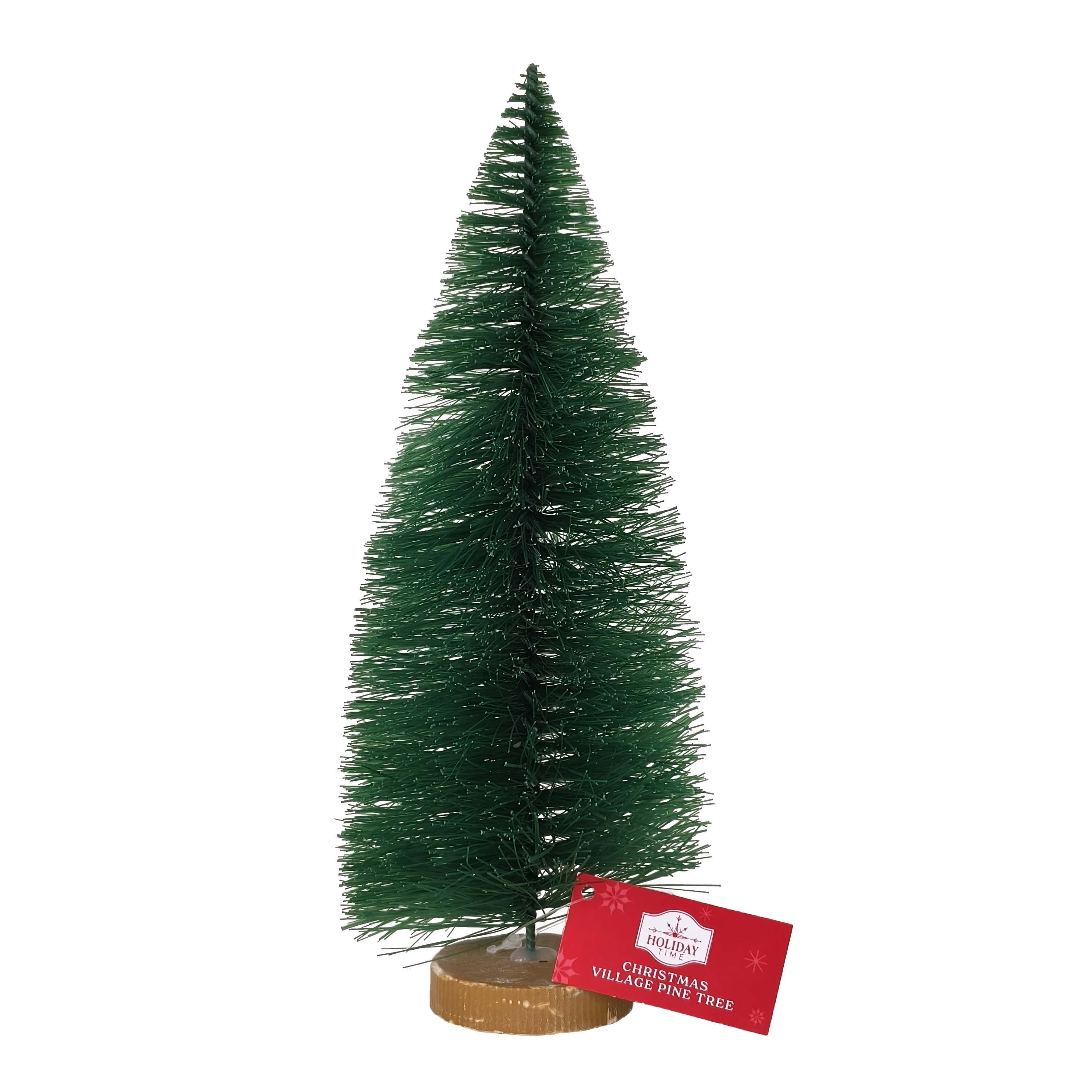 Christmas Village Pine Tree, Green, 9", by Holiday Time