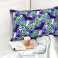 thumbnail image 4 of KLL Cute Halloween Pillow Covers Envelope Closure,Super Soft and Cozy Fuzzy Fleece Pillow Case Cover 16"x24", 4 of 5