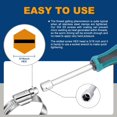 thumbnail image 2 of HWZWT Inch Adjustable Worm Drive Hose Clamp Size 1/2 to 3/4 for Fuel Injection Lines Car Radiators, 2 of 5