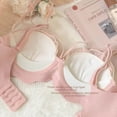 thumbnail image 4 of Sujetador Pure Desire para mujer, ropa interior sexy sin aros de acero y con escote pequeño fruncido, antiflacidez, para niñas, 4 of 6