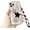 3D Stars, variant on for iPhone 12 Case with Charm Chain Flower Floral Cute Phone Case,Matte Clear Protective Phone Case with Love Heart Wrist Bracelet Shockproof for iPhone 12 Case 6.1''