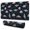 Black Dinosaurs Stars, variant on Long Mouse Pads for Desk,Black Rawr Dinosaur Skeleton Pattern Desk Mats on Top Of Desks, Desk Mouse Pad Extra Large with 3mm Non-Slip Base and Stitched Edge for Gaming,Office,Work,Home 31.5"x11.8"