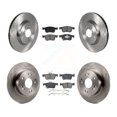 thumbnail image 1 of Transit Auto Front Rear Disc Brake Rotors and Semi-Metallic Pads Kit for Car Honda Accord K8S-103869, 1 of 11