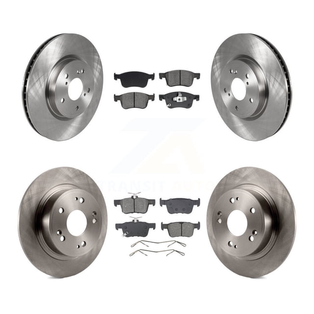 Transit Auto Front Rear Disc Brake Rotors and Semi-Metallic Pads Kit for Car Honda Accord K8S-103869