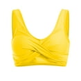 thumbnail image 4 of Yindaity Swim Tops Women Top Only Women Underwire Bikini Top Only Push Up Swim Top Bra Swimsuit Tops Padded Bathing Suit Top Push Up Swim Top(Yellow,XL), 4 of 7
