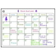 thumbnail image 3 of Magnetic Dry Erase Refrigerator Calendar, Dry Erase Calendar White Board Set for Fridge - Magnetic Monthly & Weekly Planner with List Board, 4 Markers + Eraser, 3 of 3