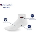 thumbnail image 5 of Champion, Adult Men's, Athletic Ankle Sock, 6-Pack, Size 6-12, 5 of 9